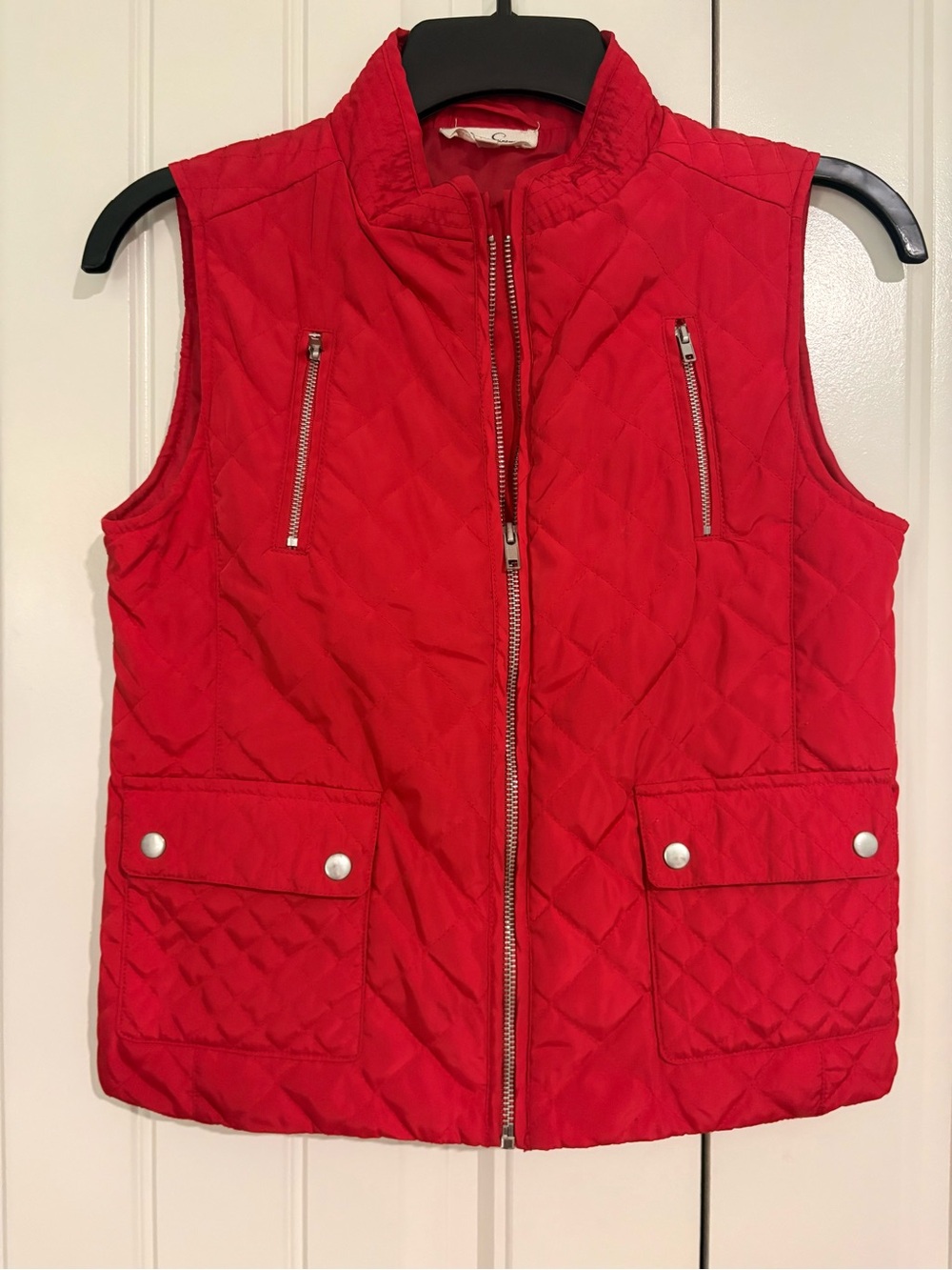 Girl’s Jessica Simpson Quilted Red Vest